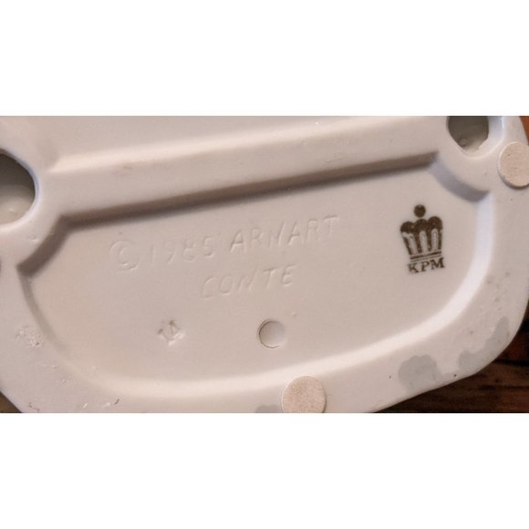 Vintage 1985 Arnart Figurine - Clown Teaching Boy Accordion - Picture 8 of 8